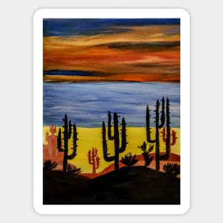 abstract landscape Sticker